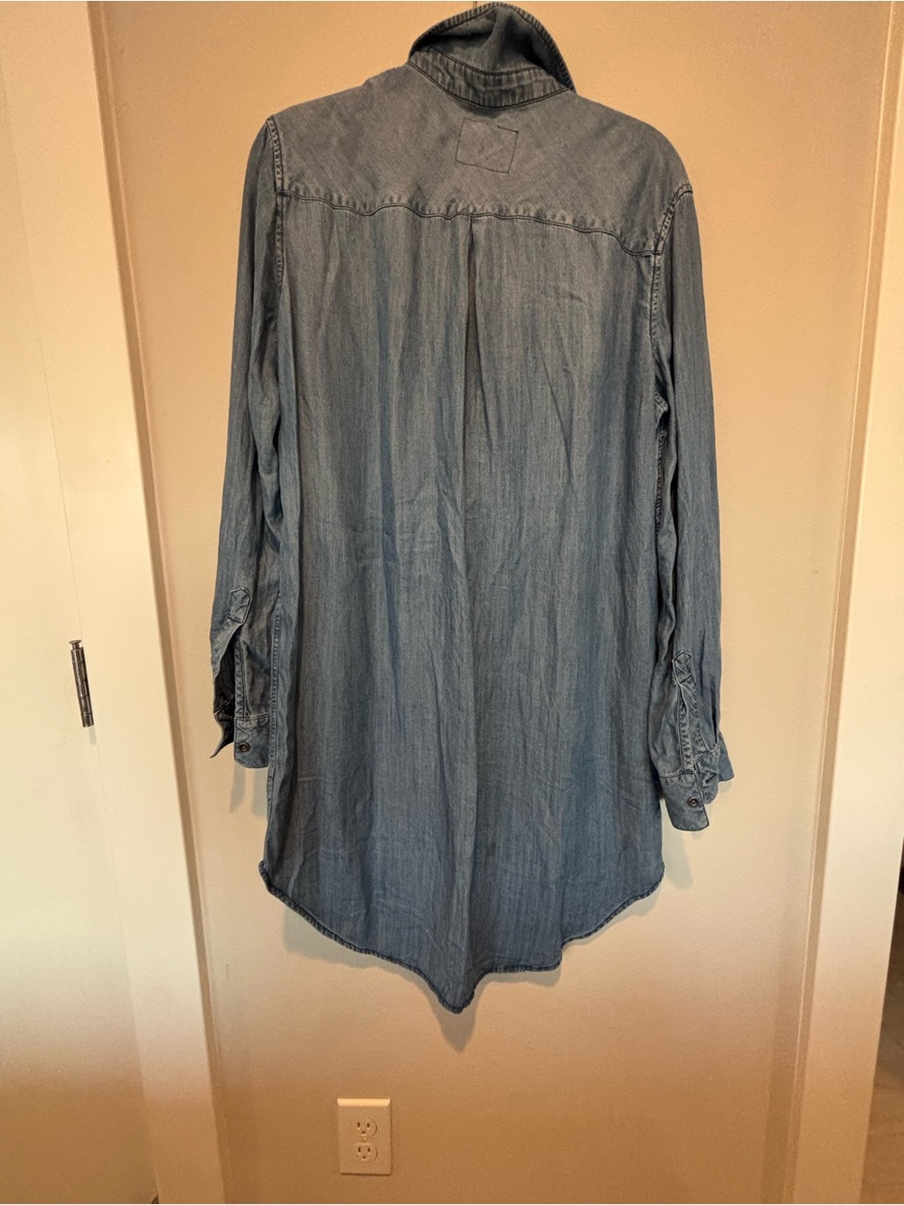 Rails Light Blue Denim Lace-Up Tunic Dress - Picture 2 of 4